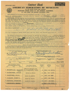 Lot #5321  Jefferson Airplane: Marty Balin Signed Document That Led to Historic Legal Decision - Image 1