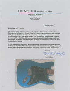 Lot #5041 Paul McCartney Signed Guitar - Image 2