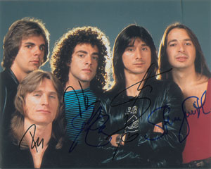 Lot #5478  Journey Signed Photograph