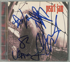 Lot #5654  Pearl Jam Signed CD