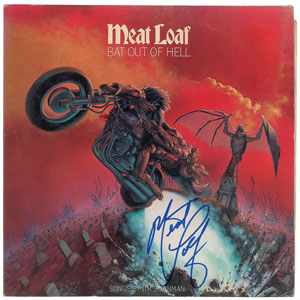 Lot #5484  Meat Loaf Signed Album