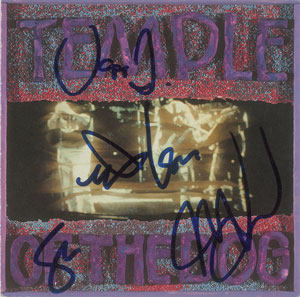 Lot #5665  Temple of the Dog Signed CD Booklet - Image 1