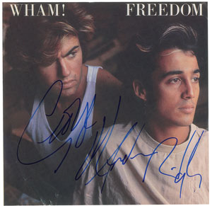 Lot #5667  Wham! Signed 45 RPM Record - Image 1