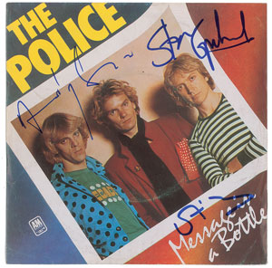 Lot #5491 The Police Signed 45 RPM Record