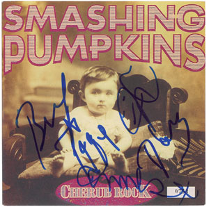 Lot #5590  Smashing Pumpkins Signed 45 RPM Record - Image 1