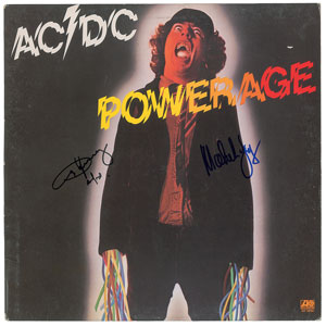 Lot #5428  AC/DC: Angus and Malcolm Young Signed Album - Image 1