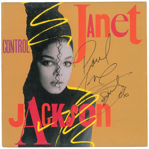Lot #5579 Janet Jackson Signed Album - Image 1