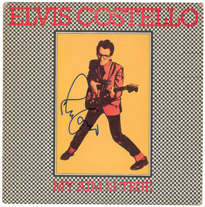 Lot #5457 Elvis Costello Signed Album