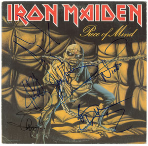 Lot #5578  Iron Maiden Signed Album