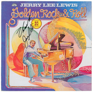 Lot #5296 Jerry Lee Lewis Signed Album - Image 1
