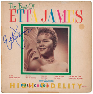 Lot #5295 Etta James Signed Album - Image 1