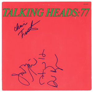 Lot #5508  Talking Heads Signed Album - Image 1
