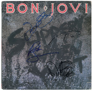 Lot #5559  Bon Jovi Signed Album