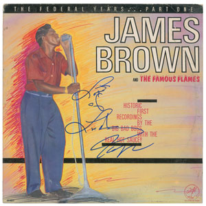 Lot #5344 James Brown Signed Album