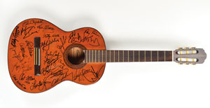 Lot #5173  Country Stars Signed Guitar