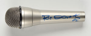 Lot #5449 The Cars: Ric Ocasek Signed Microphone - Image 1