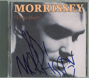 Lot #5587  Morrissey Signed CD