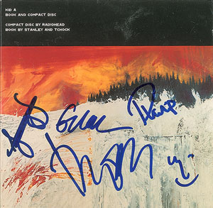 Lot #5658  Radiohead Signed CD