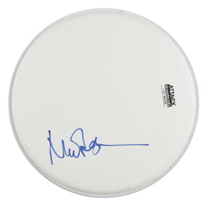 Lot #5151 Nick Mason Signed Drum Head - Image 1