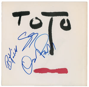 Lot #5591  Toto Signed Album - Image 1