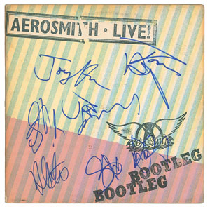 Lot #5430  Aerosmith Signed Album