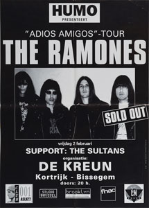 Lot #5522  Ramones Group of (3) Belgian Concert Posters - Image 1