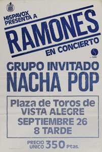 Lot #5524  Ramones Group of (3) Spain and Mexico Concert Posters - Image 1