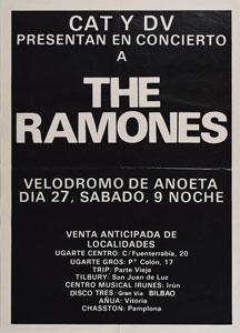 Lot #5524  Ramones Group of (3) Spain and Mexico Concert Posters - Image 3