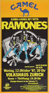 Lot #5523  Ramones Group of (3) European Concert Posters - Image 2