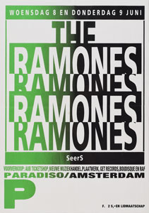 Lot #5525  Ramones Group of (4) International Concert Posters - Image 1