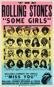 Lot #5121  Rolling Stones Some Girls Boxing-Style Poster - Image 1
