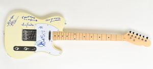 Lot #5326  Sly and the Family Stone Signed Guitar