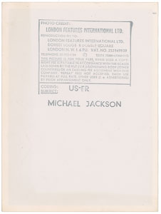 Lot #5160 Michael Jackson 1984 Thriller Tour Original Vintage Photograph - Image 2
