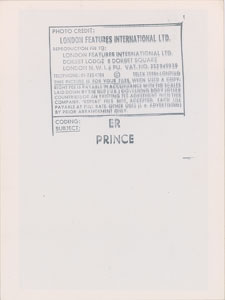 Lot #5612  Prince 1981 Dirty Mind Tour Original Vintage Photograph - Image 2