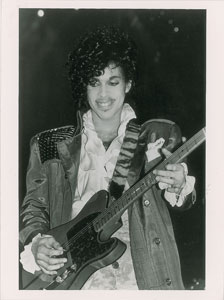 Lot #5614  Prince 1984 Purple Rain Tour Original Vintage Photograph - Image 1