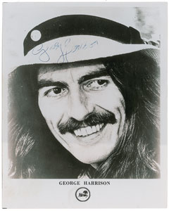 Lot #5029 George Harrison Signed Photograph