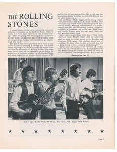 Lot #5109  Rolling Stones 1965 'The Big Beat Show' Program - Image 3