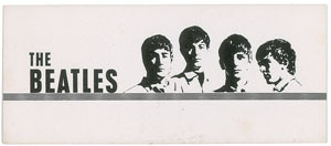 Lot #5048  Beatles 1960s NEMS Promo Card