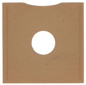 Lot #5201  Little Walter Signed Album Sleeve - Image 1