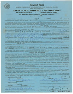 Lot #5220 Earl Bostic Signed Document - Image 1