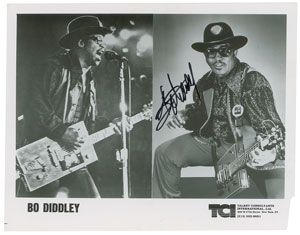 Lot #5286 Bo Diddley Signed Photograph - Image 1