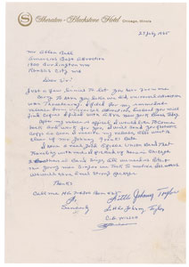 Lot #5268 Little Johnny Taylor Letter Signed - Image 1