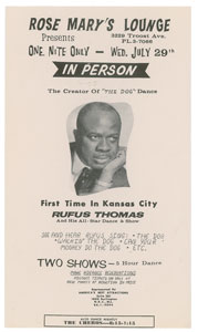 Lot #5270 Rufus Thomas Autograph Receipt Signed and Handbill - Image 2
