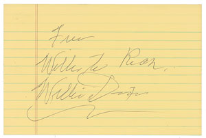 Lot #5185 Willie Dixon Signature