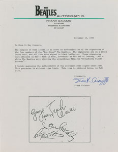 Lot #5012  Beatles Signatures - Image 2