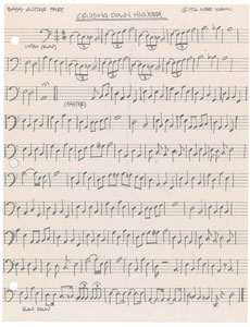 Lot #5557 'Weird Al' Yankovic Handwritten Lyrics