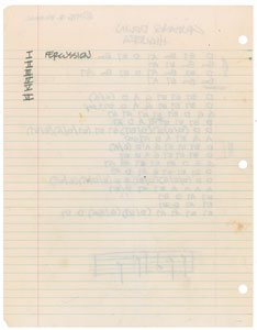 Lot #5557 'Weird Al' Yankovic Handwritten Lyrics - Image 13