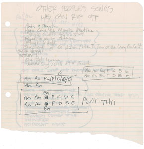 Lot #5557 'Weird Al' Yankovic Handwritten Lyrics - Image 14