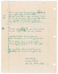 Lot #5557 'Weird Al' Yankovic Handwritten Lyrics - Image 16
