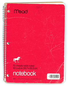 Lot #5393  Boston: Brad Delp's Notebook with